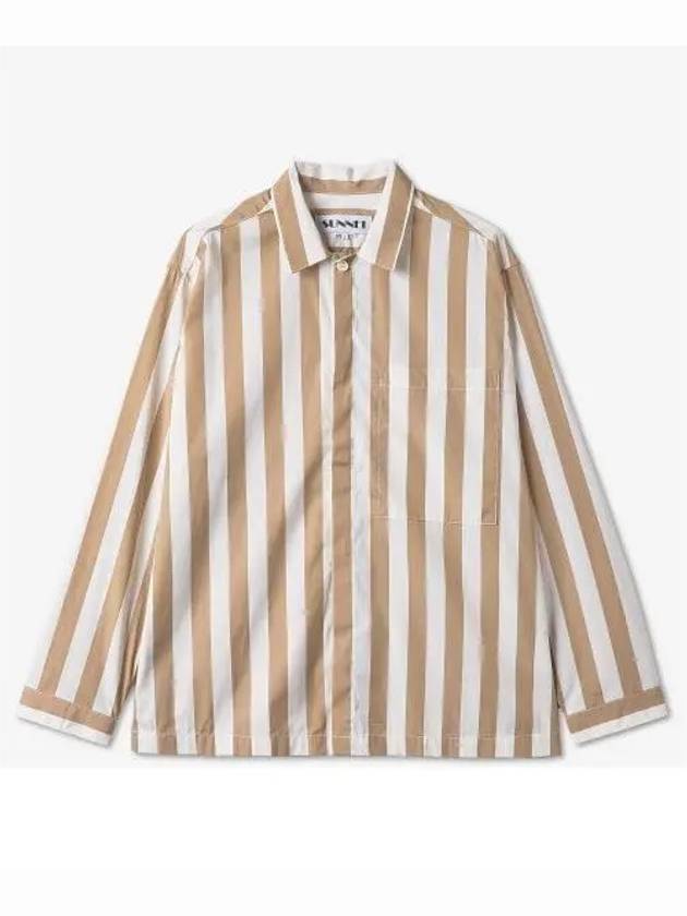 Striped Long Sleeve Shirt Beige - SUNNEI - BALAAN 2