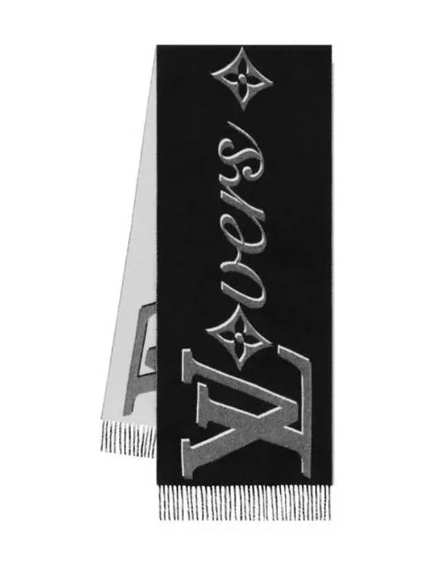 LV Vers Scarf Black - LOUIS VUITTON - BALAAN 2