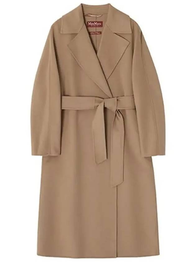 Women's Cles Virgin Wool Single Coat Camel - MAX MARA - BALAAN 5