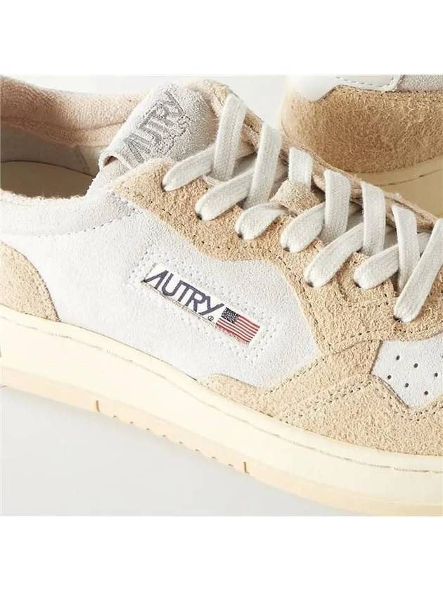 Medalist Suede Low Top Sneakers White Beige - AUTRY - BALAAN 4