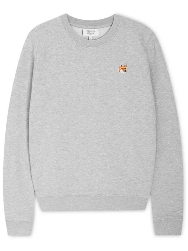 Fox Head Patch Regular Sweatshirt Grey - MAISON KITSUNE - BALAAN 4