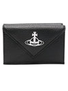 Envelope Vegan Biogreen Grain Half Wallet Black - VIVIENNE WESTWOOD - BALAAN 2