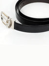 Rounded Horseshoe Buckle 30mm Reversible Leather Belt Black Brown - MONTBLANC - BALAAN 6