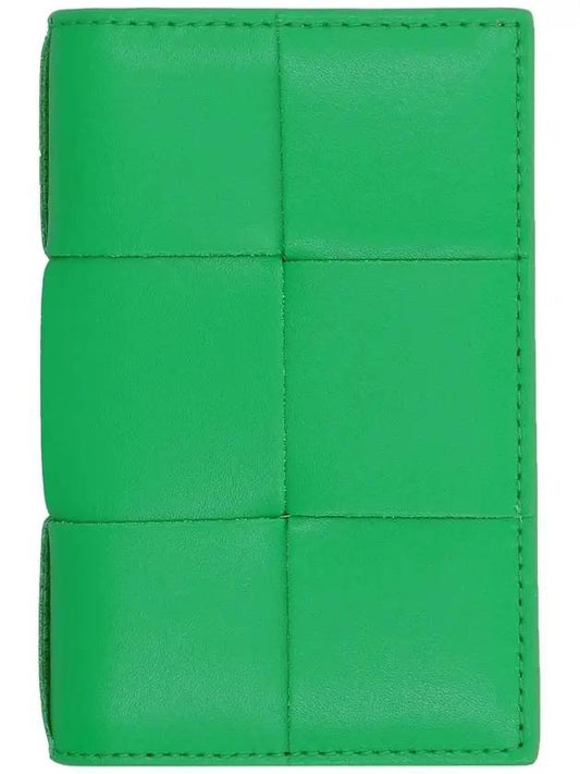 Maxi Intrecciato Flap Card Case Parakeet - BOTTEGA VENETA - BALAAN 1