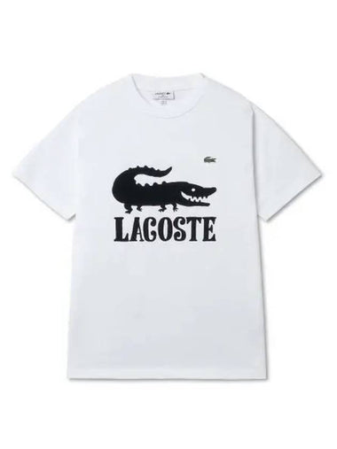 ONE PIECE Animation Graphic T Shirt White Black - LACOSTE - BALAAN 1