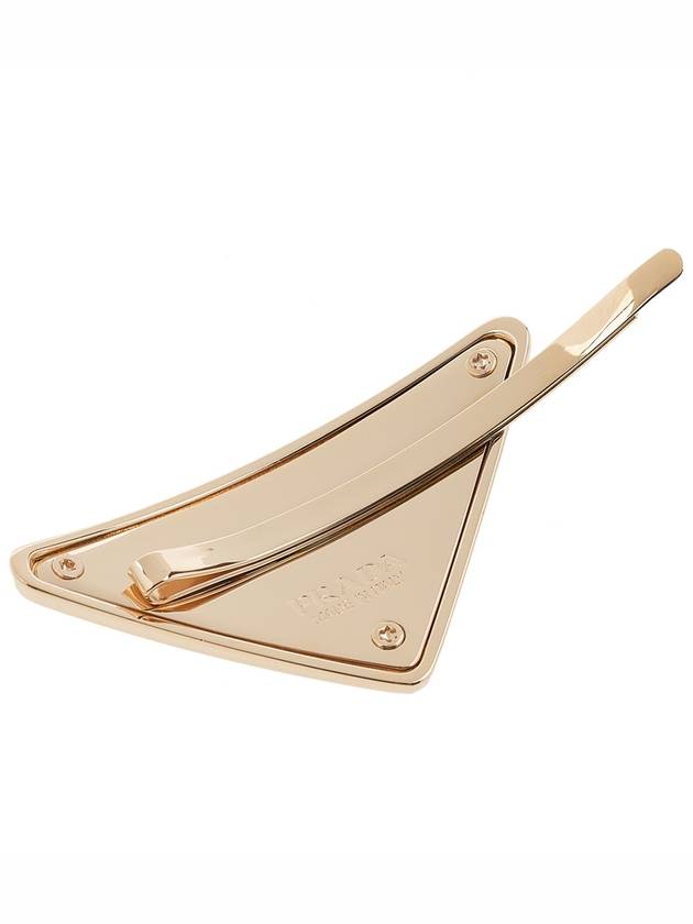 Metal Hair Clip Gold - PRADA - BALAAN 6