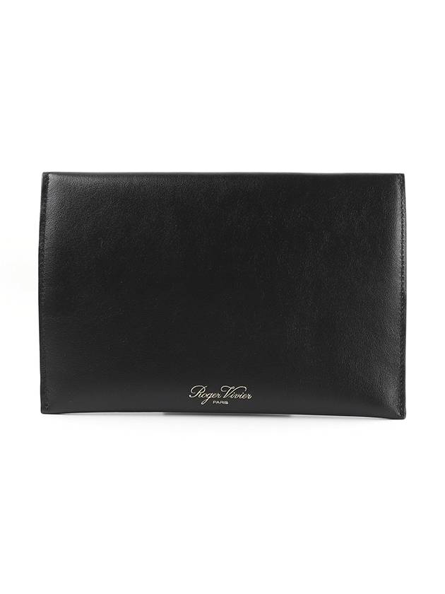 Buckle Envelope Small Clutch Bag Black - ROGER VIVIER - BALAAN 3