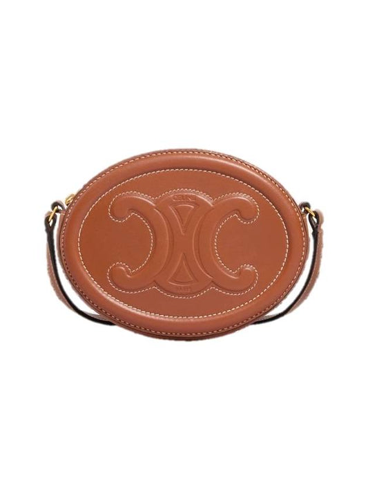 Oval Purse Smooth Calfskin Cross Bag Brown - CELINE - BALAAN 2