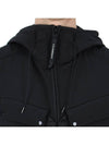 Shell R Mix Goggle Hooded Padded Vest Black - CP COMPANY - BALAAN 7