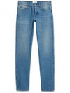 Tapered Fit Straight Jeans Blue - AMI - BALAAN 2