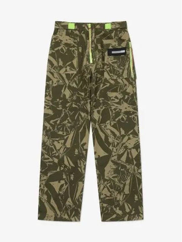 Crinkle Camo Walking Trousers AMI Army Green STAR31110ARGN - ARIES - BALAAN 1