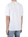 Men's Embroidered Logo Short Sleeve T-Shirt White - STONE ISLAND - BALAAN 5