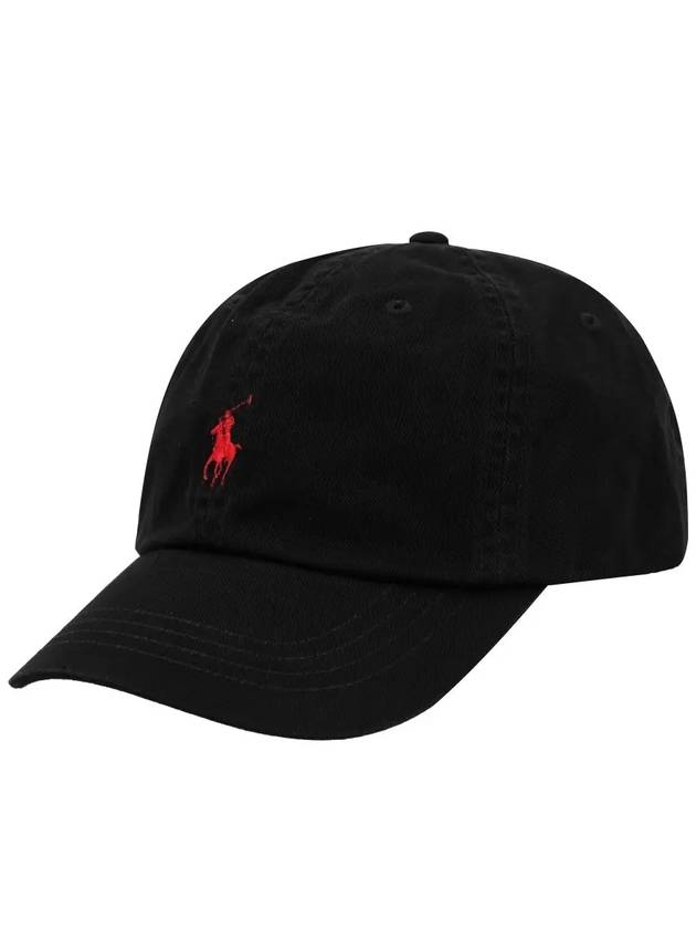 Embroidered Pony Ball Cap Black - POLO RALPH LAUREN - BALAAN 4