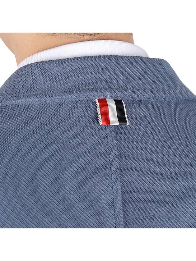 RWB Stripe Detail Tailored Blazer Jacket Blue - THOM BROWNE - BALAAN 11