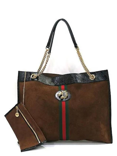 537219 Tiger head decorated Raja web chain shoulder bag auxiliary pouch - GUCCI - BALAAN 2