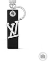 LV Oblique Tab Bag Charm Key Holder Black - LOUIS VUITTON - BALAAN 2