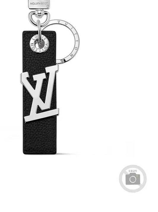 LV Oblique Tab Bag Charm Key Holder Black - LOUIS VUITTON - BALAAN 2