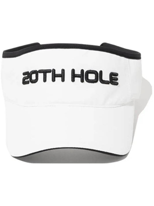 Logo volume embroidery sun cap WHITE - 20THHOLE - BALAAN 2