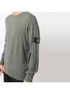 Waffen Patch Crew Neck Wool Knit Top Khaki - STONE ISLAND - BALAAN 5