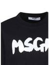 Kids Painting Logo Sweatshirt Black - MSGM - BALAAN 2