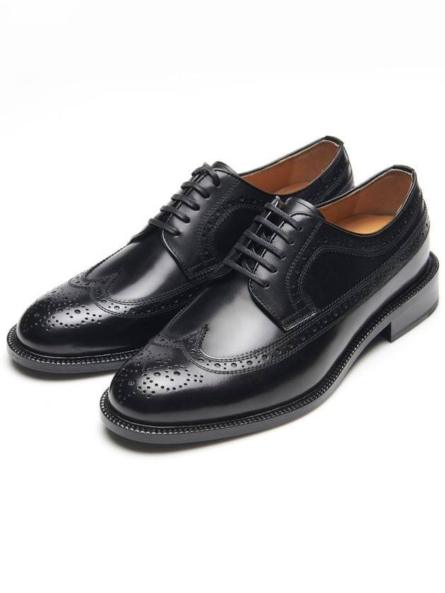 Wayne Brogue Derby Black - FLAP'F - BALAAN 1