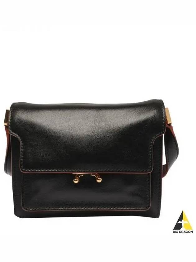 Trunk Soft Mini Shoulder Bag Black - MARNI - BALAAN 2