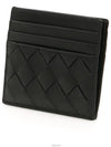 Intrecciato Leather Card Wallet Black - BOTTEGA VENETA - BALAAN 5