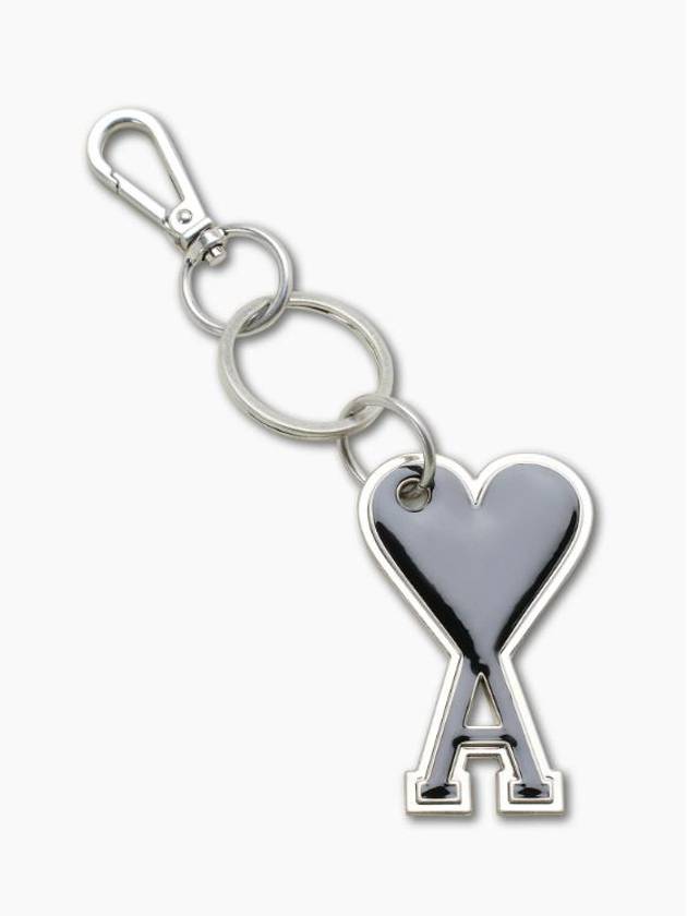 Heart Logo Keyring Black - AMI - BALAAN 5