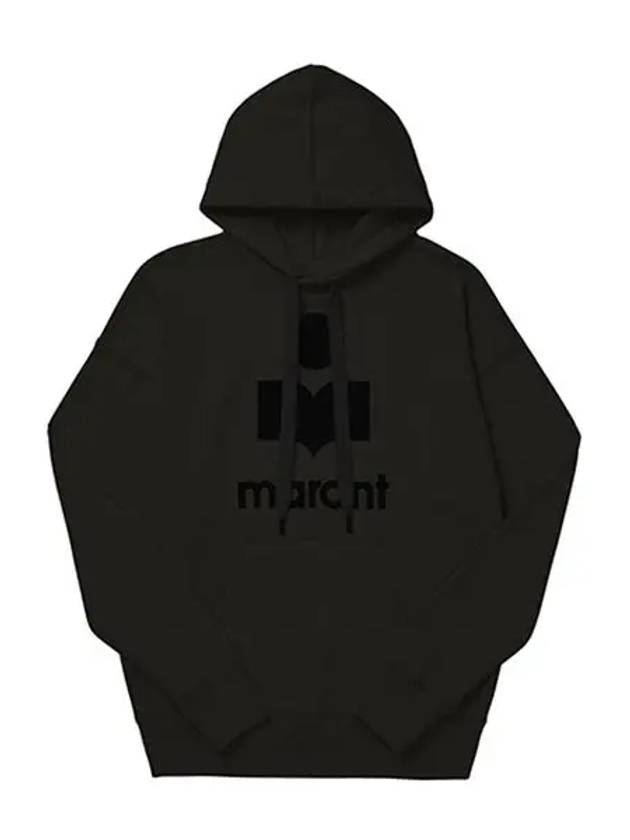 Mansel Logo Hoodie Faded Black - ISABEL MARANT - BALAAN 5