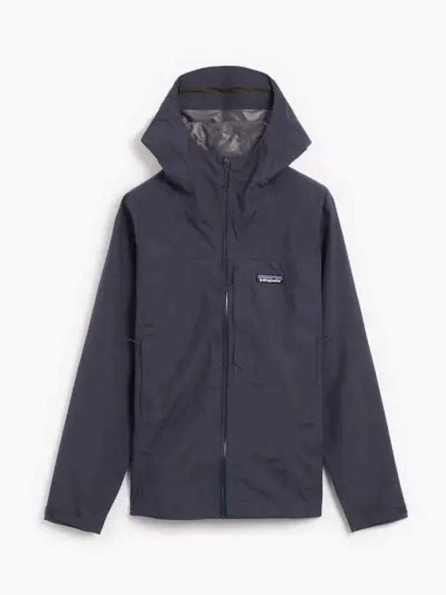 Men's Boulder Fork Rain Jacket Smolder Blue - PATAGONIA - BALAAN 2