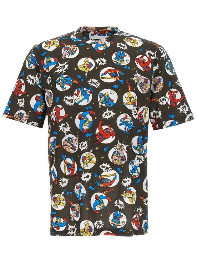 Allover Cartoon Printed Short Sleeved T-shirt - MOSCHINO - BALAAN 2