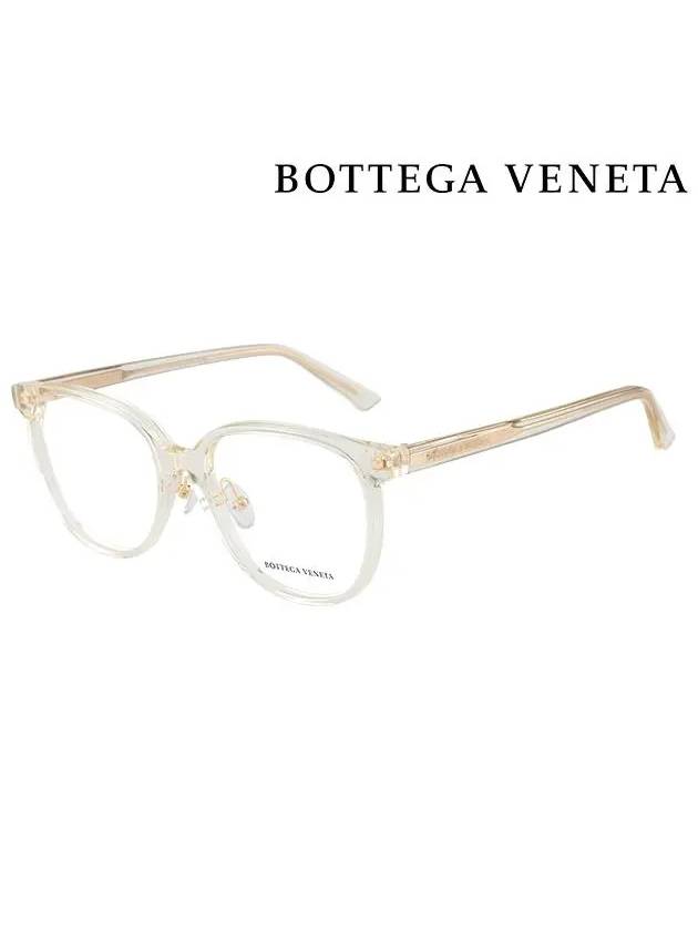 Eyewear Square Acetate Eyeglasses Beige - BOTTEGA VENETA - BALAAN 3