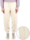 Big Heart Logo Track Pants White - AMI - BALAAN.