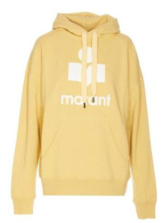 Miley Logo Cotton Hoodie Yellow Sunlight - ISABEL MARANT - BALAAN 1