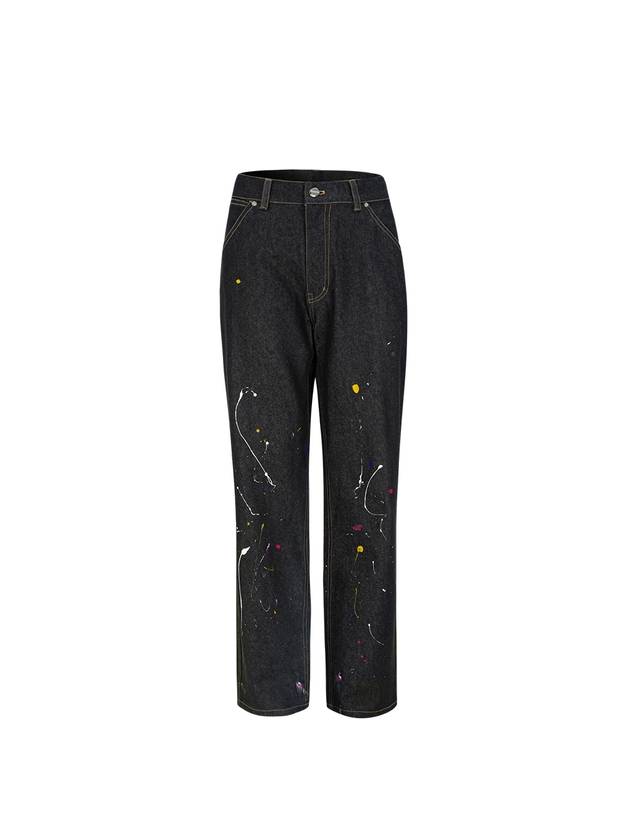 real denim pants painting Black Denim - COELONINE - BALAAN 1