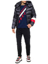 Willm Logo Patch Three Stripes Padding Navy - MONCLER - BALAAN 5