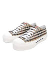 Vintage Check Cotton Sneakers Archive Beige - BURBERRY - BALAAN 2