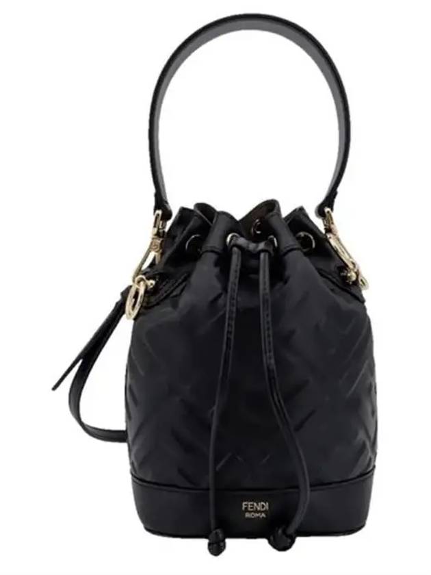 Mon Tresor FF Motif Leather Mini Bag Black - FENDI - BALAAN 2