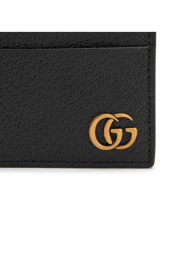 GG Marmont Leather Card Wallet Black - GUCCI - BALAAN 8