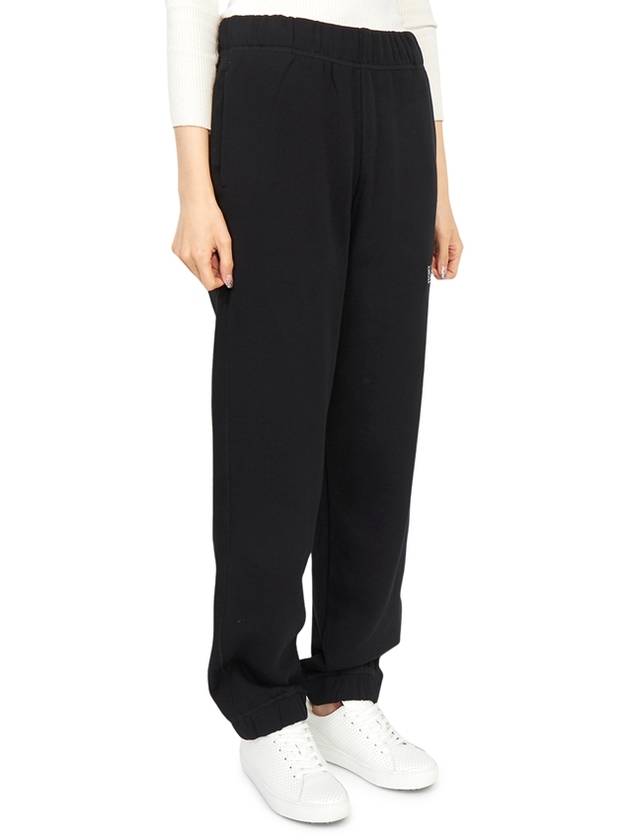 Side Logo Cotton JoGGer Track Pants Black - GANNI - BALAAN 4