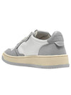 Men's Medalist Low Leather Sneakers Grey White - AUTRY - BALAAN 5