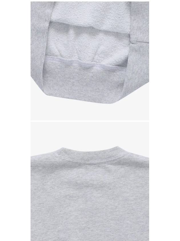 Logo Print Cotton Sweatshirt Grey - SPORTY & RICH - BALAAN 4