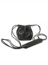 Dumpling Mini Drawstring Lambskin Leather Cross Bag Black - JIL SANDER - BALAAN 2