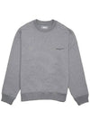 Men's Cotton Square Label Sweatshirt Gray W241TS21734G - WOOYOUNGMI - BALAAN 2