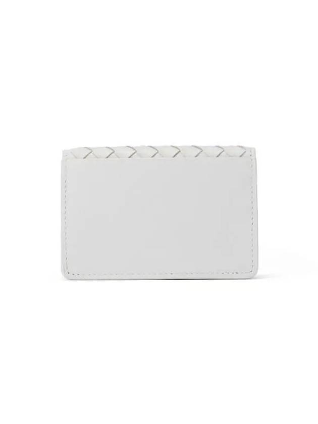 Intrecciato Leather Card Wallet White - BOTTEGA VENETA - BALAAN 5