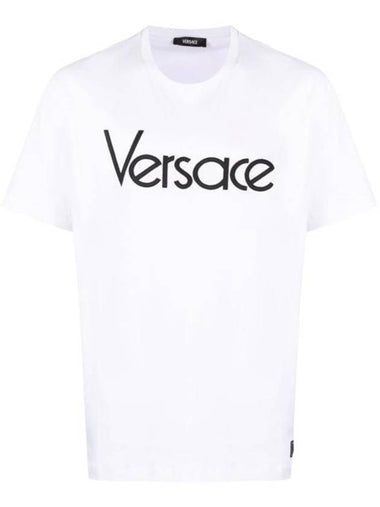 Long Sleeve T-Shirt 1012545 1A09028 1W000 White - VERSACE - BALAAN 1