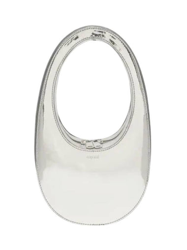 Ostrich Effect Swipe Mini Bag Silver - COPERNI - BALAAN 1