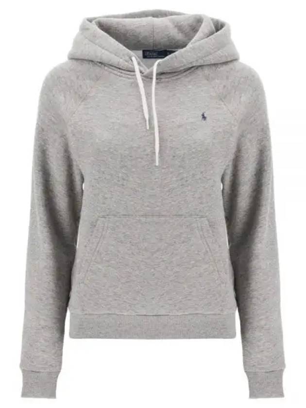 Embroidery Logo Hoodie Grey - POLO RALPH LAUREN - BALAAN 2