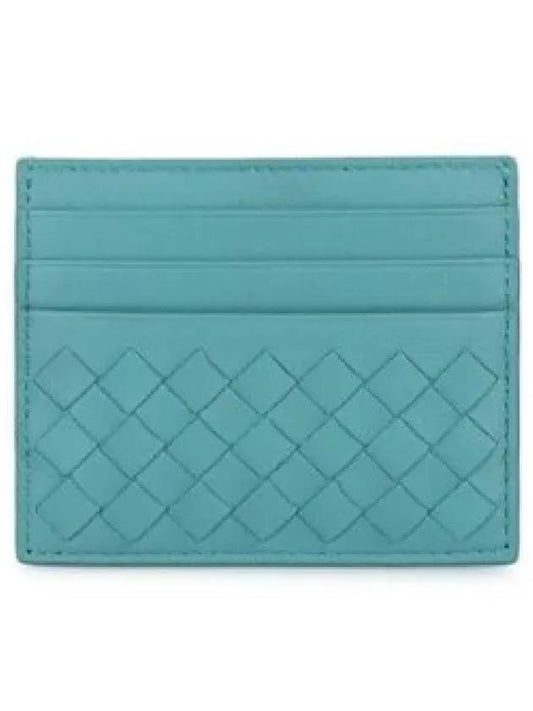 Intreciato Weaving Card Wallet Blue - BOTTEGA VENETA - BALAAN 2