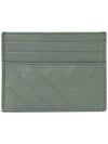 Intrecciato Leather Card Wallet Aloe - BOTTEGA VENETA - BALAAN 2